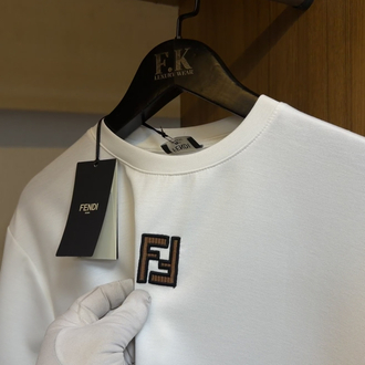 Fendi Logo T-shirt ( İthal-Ütü İstemez-NFC Aktif)  