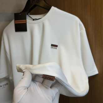 Zegna Logo T-shirt ( İthal-Ütü İstemez-NFC Aktif)