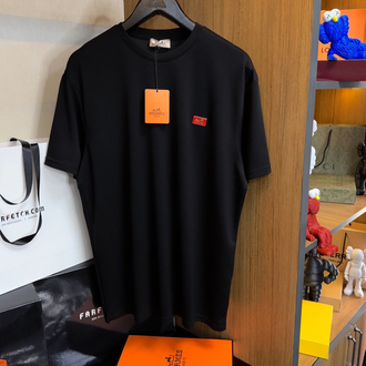 Hermes Metal Logo T-shirt ( İthal-Ütü İstemez-NFC Aktif)