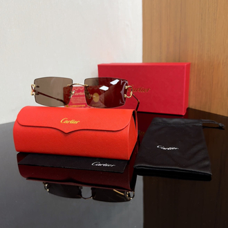 Cartier Unisex Güneş Gözlüğü ( Kahve )