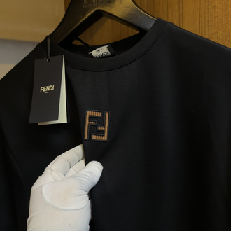 Fendi Logo T-shirt ( İthal-Ütü İstemez-NFC Aktif) 