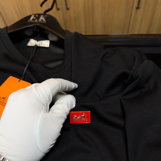 Hermes Metal Logo T-shirt ( İthal-Ütü İstemez-NFC Aktif)