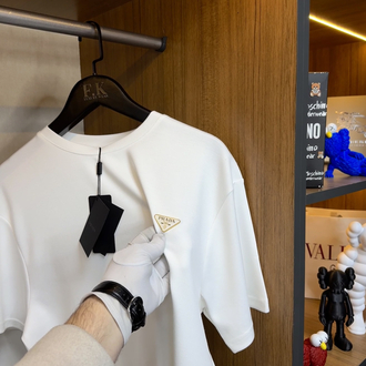 Prada Logo T-shirt ( İthal-Ütü İstemez-NFC Aktif)