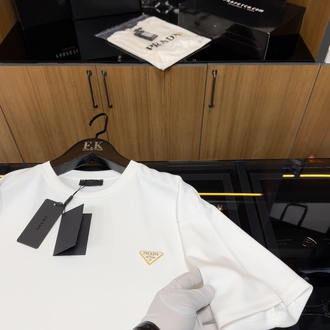 Prada Logo T-shirt ( İthal-Ütü İstemez-NFC Aktif)