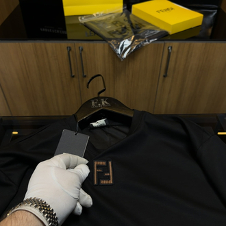 Fendi Logo T-shirt ( İthal-Ütü İstemez-NFC Aktif) 