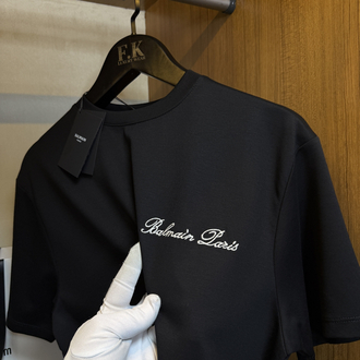 Balmain Paris Logo T-shirt ( İthal-Ütü İstemez-NFC Aktif) 