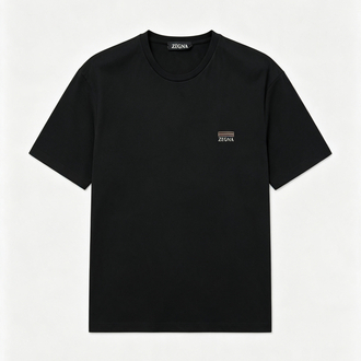 Zegna Logo T-shirt ( İthal-Ütü İstemez-NFC Aktif)