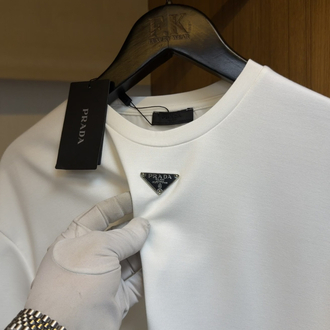 Prada Logo T-shirt ( İthal-Ütü İstemez-NFC Aktif)