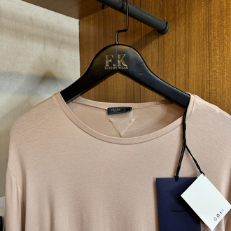  Prada Cashmere T-shirt ( İthal - Ütü İstemez - NFC Aktif ! ) - Bej