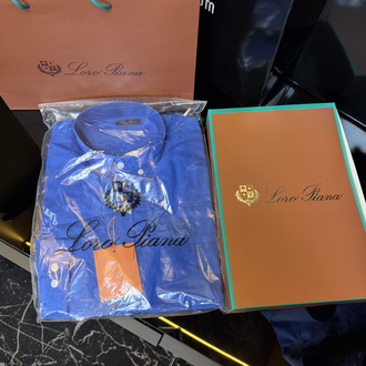 Loro Piana Keten Gömlek (Saks Mavi)