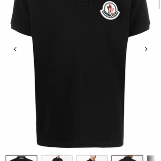 Moncler Logo Embroidered Cotton Polo T-shirt