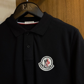 Moncler Logo Embroidered Cotton Polo T-shirt