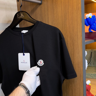 Moncler Logo T-shirt ( İthal-Ütü İstemez-NFC Aktif) - Siyah