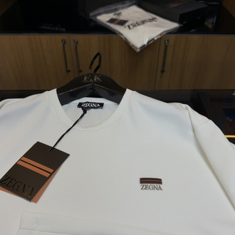 Zegna Logo T-shirt ( İthal-Ütü İstemez-NFC Aktif)
