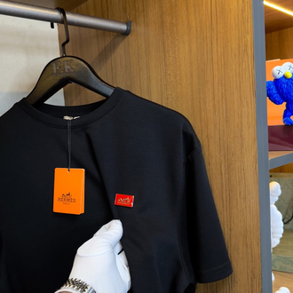 Hermes Metal Logo T-shirt ( İthal-Ütü İstemez-NFC Aktif)