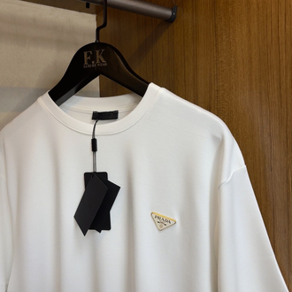 Prada Logo T-shirt ( İthal-Ütü İstemez-NFC Aktif)
