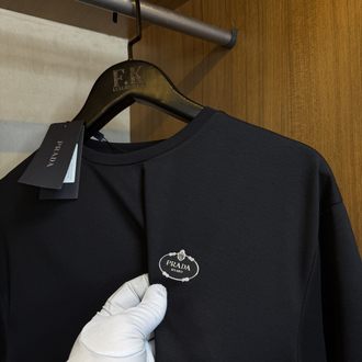 Prada Logo T-shirt ( İthal-Ütü İstemez-NFC Aktif)