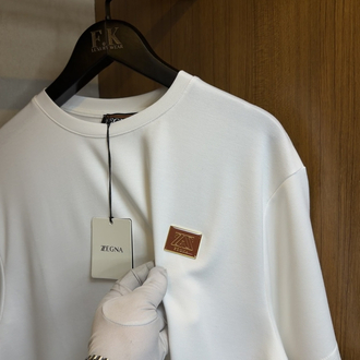 Zegna Logo Plaque T-shirt ( İthal-Ütü İstemez-NFC Aktif)