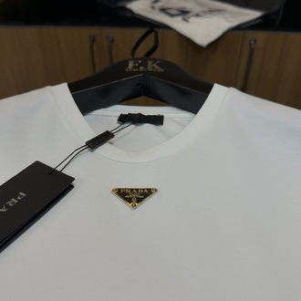 Prada Logo T-shirt ( İthal-Ütü İstemez-NFC Aktif)