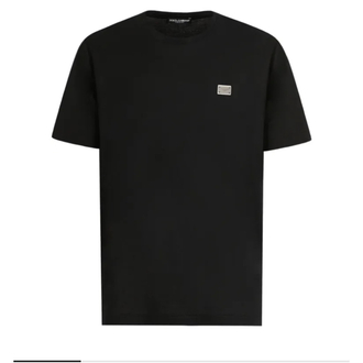Dolce & Gabbana Logo Plaque T-shirt ( İthal-Ütü İstemez-NFC Aktif)