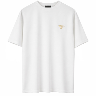 Prada Logo T-shirt ( İthal-Ütü İstemez-NFC Aktif)