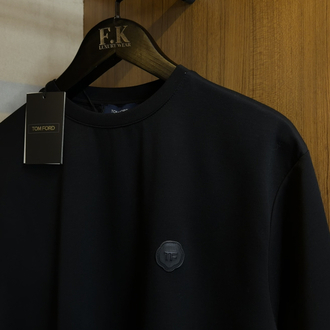 Tom Ford Deri Logo T-shirt ( İthal-Ütü İstemez-NFC Aktif) 