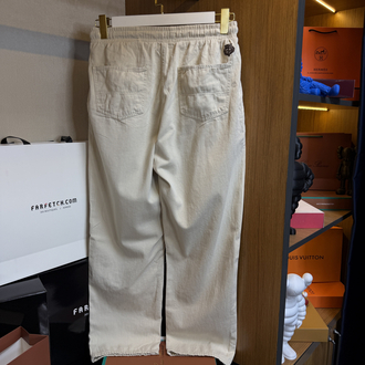 Loro Piana Ham Keten Jogger Pantolon Bej