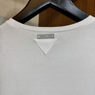 Prada Cashmere T-shirt ( İthal - Ütü İstemez - NFC Aktif ! ) - Beyaz