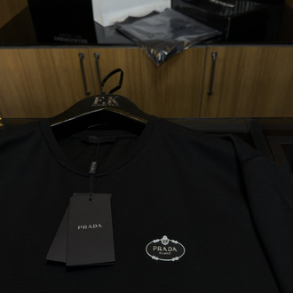 Prada Logo T-shirt ( İthal-Ütü İstemez-NFC Aktif)