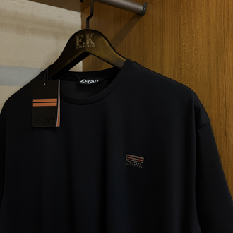 Zegna Logo T-shirt ( İthal-Ütü İstemez-NFC Aktif)