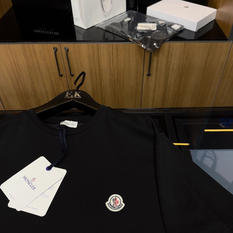 Moncler Logo T-shirt ( İthal-Ütü İstemez-NFC Aktif) - Siyah
