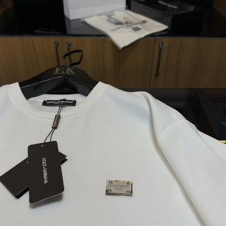 Dolce & Gabbana Logo Plaque T-shirt ( İthal-Ütü İstemez-NFC Aktif)