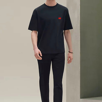 Hermes Metal Logo T-shirt ( İthal-Ütü İstemez-NFC Aktif)