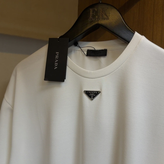 Prada Logo T-shirt ( İthal-Ütü İstemez-NFC Aktif)
