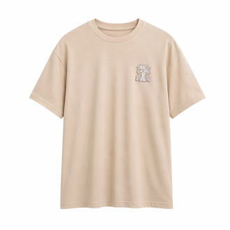 Brunello Cucinelli Logo T-shirt ( İthal-Ütü İstemez-NFC Aktif) - Kum Beji