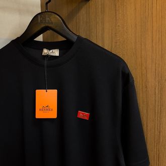 Hermes Metal Logo T-shirt ( İthal-Ütü İstemez-NFC Aktif)