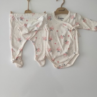 By Bubbles Kruvaze Bağlamalı Kokoş Badi Patikli Alt Set