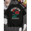 Love is everlasting (gül ) baskılı oversize tshirt