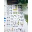 5’li planer element sticker seti