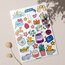 yarı şeffaf cute sticker