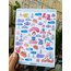 yoga temalı parlak sticker