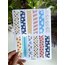 renkli washi tape bant sticker 