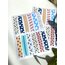 renkli washi tape bant sticker 