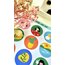 Boho yuvarlak canlı renkli sticker 