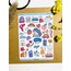 Kawai sticker seti parlak