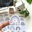 Gökkuşağı parlak sticker 