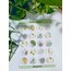 Boho parlak yuvarlak sticker no:8
