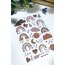 Mat gökkuşağı sticker vintage no:11