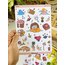 Kawai parlak sticker seti