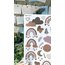 Mat gökkuşağı sticker vintage no:11